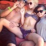 Paulina Gretzky spread eagle