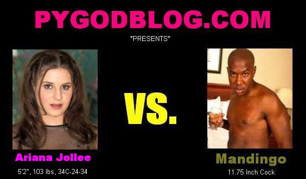 Ariana Jollee vs Mandingo 11.75 inch cock length