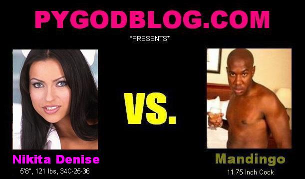 Nikita Denise vs Mandingo 11.75 inch cock length