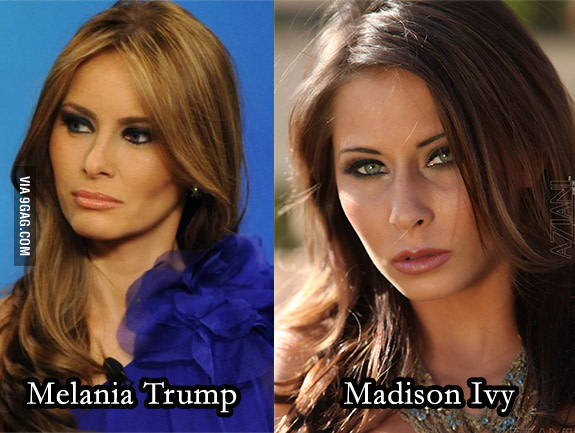 Madison Ivy Melania Trump look alike