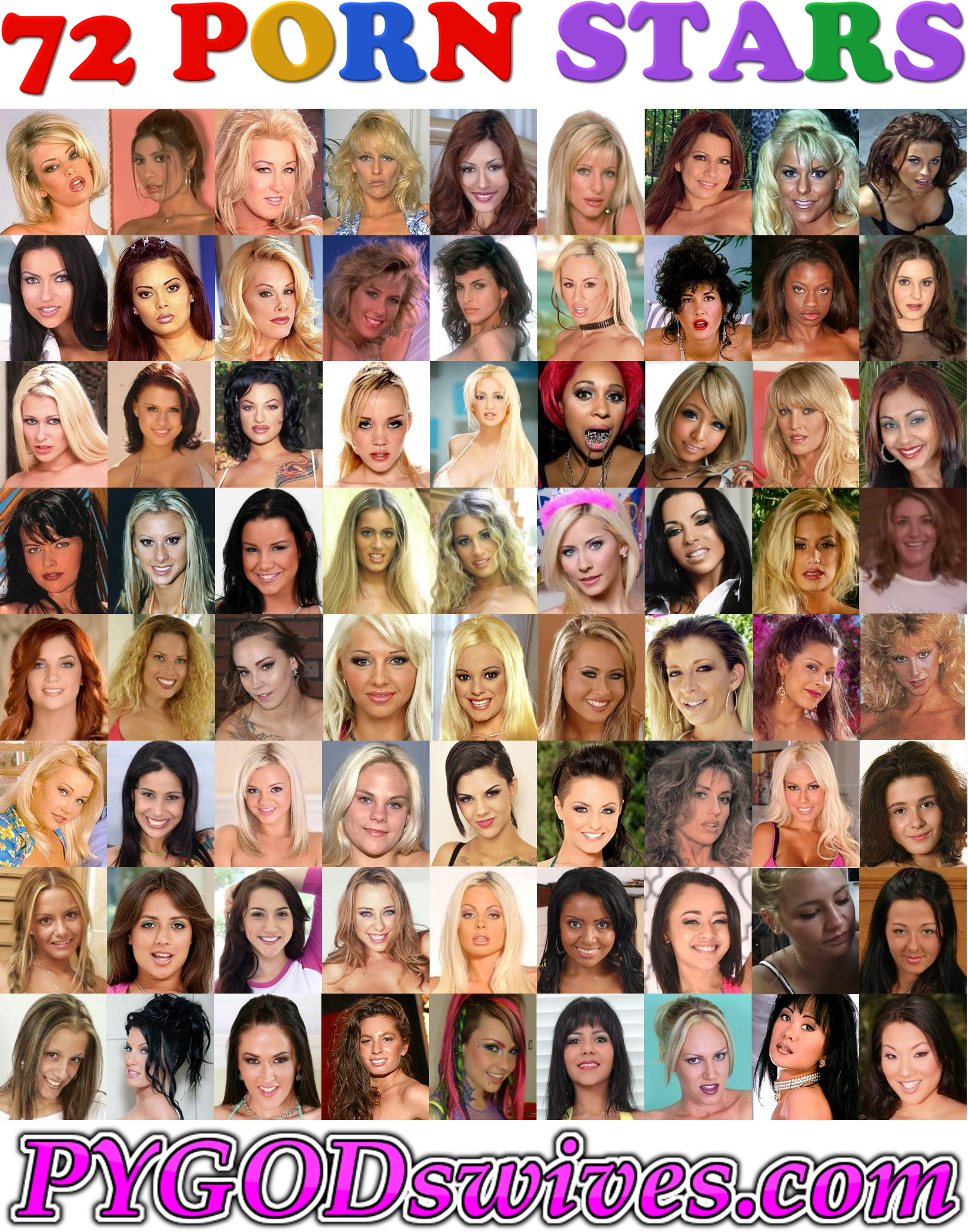 72 Porn Stars PYGODswives
