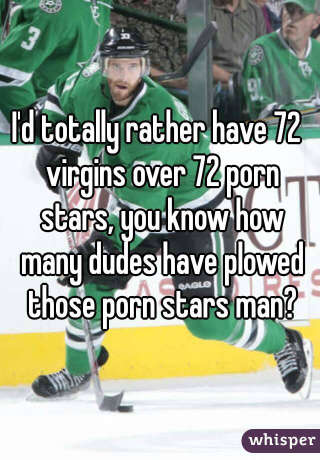 72 virgin over 72 porn stars hockey player